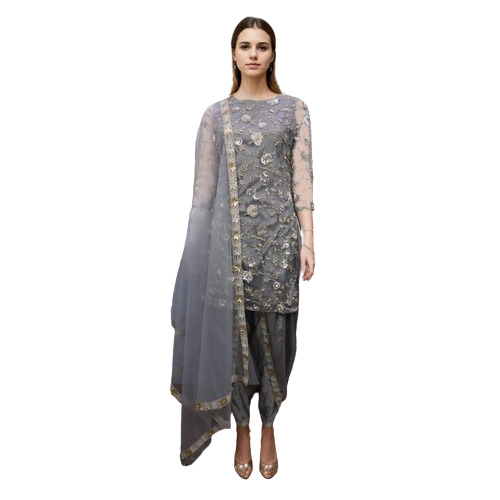 Grey Suit with Intricate Embellishments Rental for 4 Days