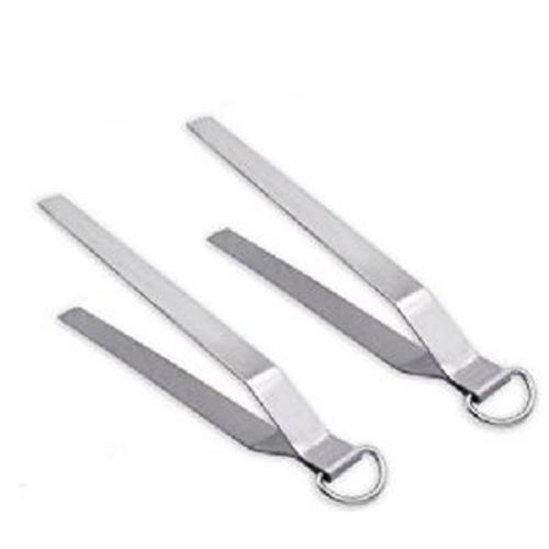 Stainless Steel Tong - Size 13", Chrome Finish, Silver Color, Thickness 1-10mm | Kitchen Use, Durable Design, Lightweight 140g