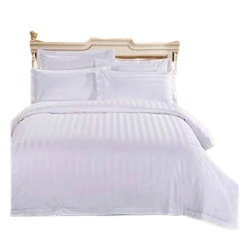 Cotton Queen Striped Flat Bedsheet