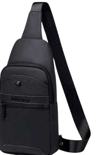 Men's Adjustable Side Bag - Black ABS Material | Premium Quality, Lightweight Design, Durable Material, Multiple Compartments, Secure Zippers, Sleek Appearance, Antistatic & Biodegradable Features