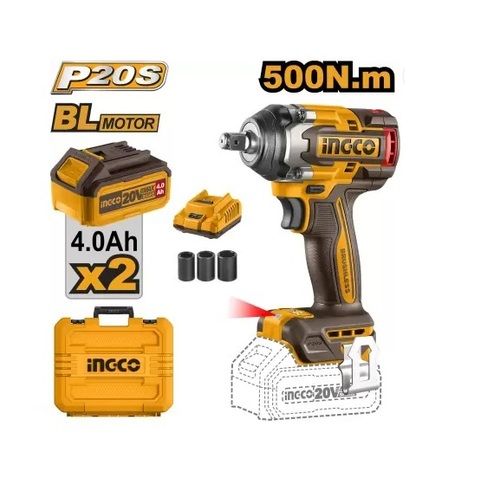 INGCO Lithium-Ion CIWLI2050 Cordless Impact Wrench 