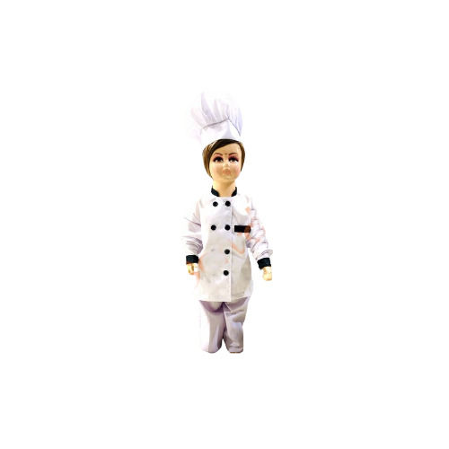 Kids Chef Coat Dress Costume with Cap For 3 Years Age to Full Size