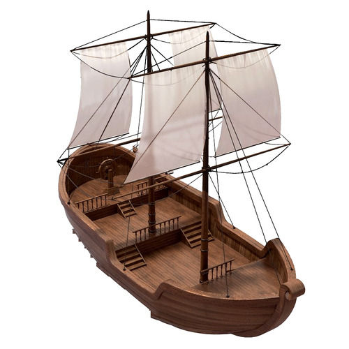 Intricate Detailing Handcrafted Pirate Ship Model