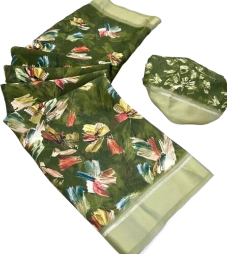 Fancy Silk Saree - Color: Multi Color