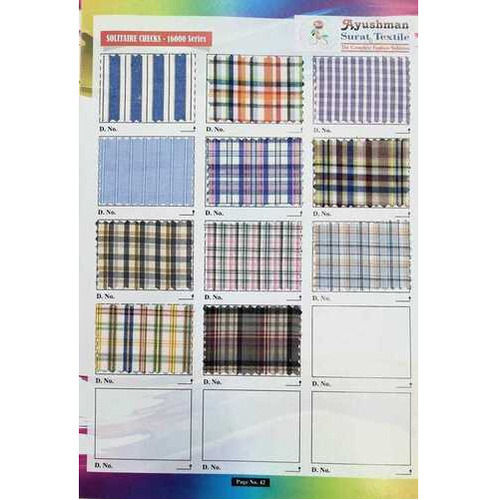 DURABLE & BREATHABLE SOLITAIRE CHECKS UNIFORM FABRIC 16 METERS