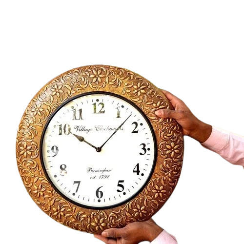 Vintage Analog Brass Antique Wall Clock - Color: Various Colors Are Available