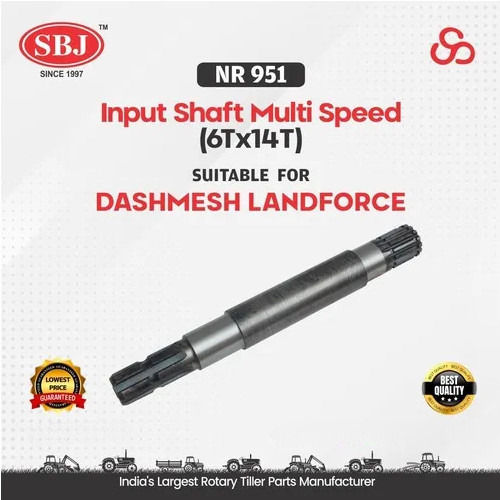 Input Shaft Multispeed (6T X 14T) Suitable For Dashmesh Landforce - Color: Silver