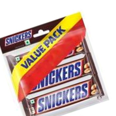 Snickers Chocolate - Solid Brown Bar | Fresh Sweet Chocolate Flavor, Easy To Digest, Non Harmful, Ready To Eat