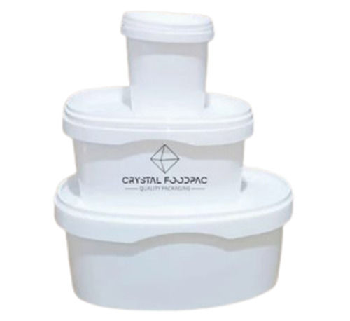 Ice Cream Plastic Container - Capacity: 100 Milliliter (Ml)