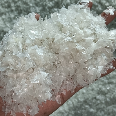 White Pet Flakes - Rigid Material, Pure White Color | Ideal For Industrial Applications