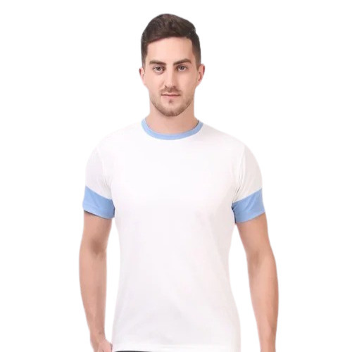 Men's Cotton Half Sleeve T-Shirt - Plain White | Casual Wear Round Neck Machine Washable Available in S-XXL