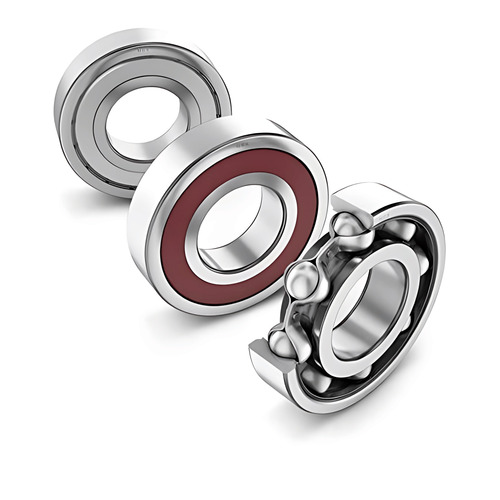 Single Row Deep Groove Ball Bearings - Stainless Steel, Silver | High Precision, Low Friction, High Load Capacity, Quiet Operation, Easy Installation, Versatile Use, Low Maintenance, High-Speed Performance