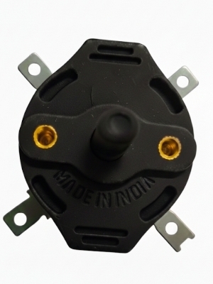 Rotary Switch for Fan Regulator - Plastic Material, Black Color, 220 Volt Max. Voltage | Adjustable Fan Speed Control, Easy Installation, Versatile Design