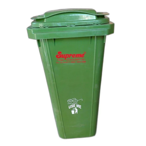 Wheeled Dustbin - Crack Resistant Plastic, Available in Various Sizes, Blue Color | Tested on Various Quality Standards, Ideal for Housekeeping