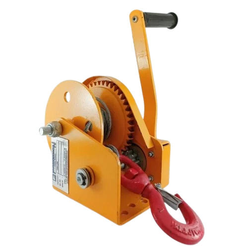 Manual Winch Machine - Color: Yellow