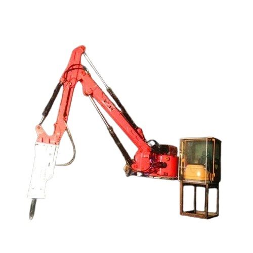 Hydraulic Mining Rockbreaker Boom - Color: Red