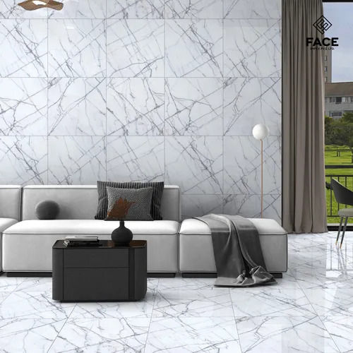 Ceramic Porcelain Floor Tiles - Color: White