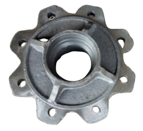 Cast Iron Tractor Trolley Axle Hub - Color: Grey