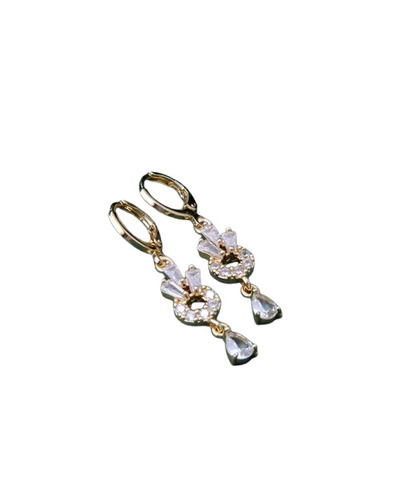 Fancy Antique Drop Earrings - Yellow Gold with Other Stones Ideal for Party and Wedding Wear for Women
