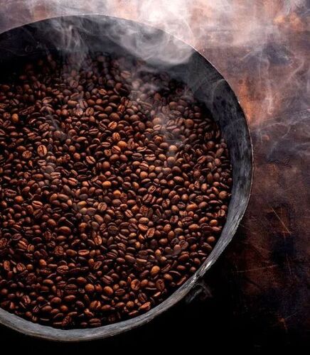 Robust Roasted Coffee Beans - Premium Quality, 100% Pure Vegetarian Black Coffee, Rich Aroma | Raw Robusta Variety, Antioxidant Benefits, 12 Months Shelf Life