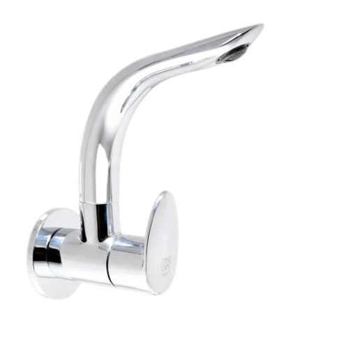 Chrome Finish Brass Sink Cock - Color: Silver