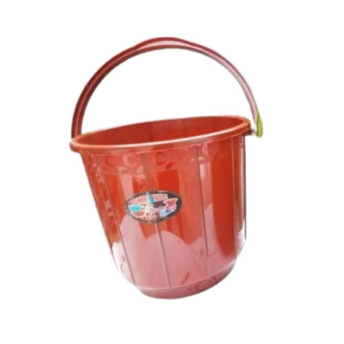 Hdpe Plastic Bathroom Bucket - Color: Green And Red