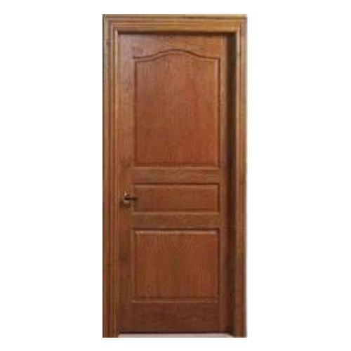 Evergreen Base Wooden Panel Door - Red Sal Wood, Brown Color | Durable and Elegant Design for Home and Hotels