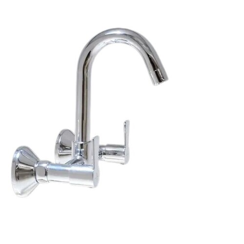 Brass Kitchen Sink Mixer Tap - Color: Silver