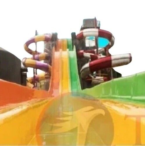 Water Park And Swimming Pool Combination Slide