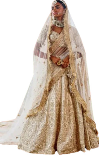 Cream Bridal Lahenga 