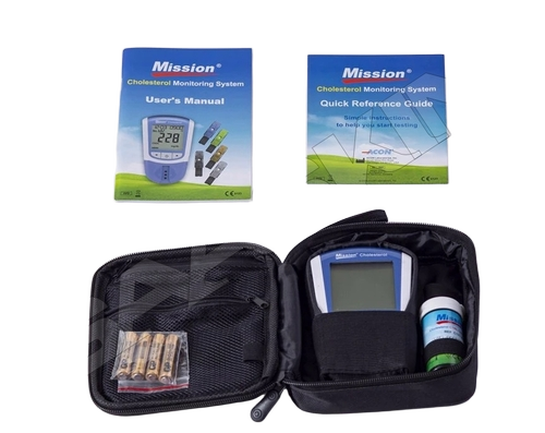 Cholesterol Meter - Plastic, Handheld Design | Rapid Lipid Panel Testing, Accurate Results, Portable, Battery Operated