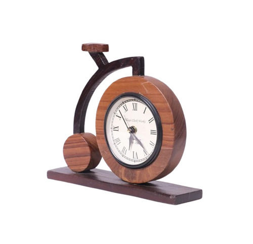 Wooden Table Clock - Color: Brown