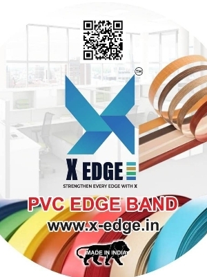 PVC Edge Band Tape - PVC 22 mm x 50 m All Colors 0.45 mm Thickness | Durable Moisture-Resistant Easy Adhesive Application