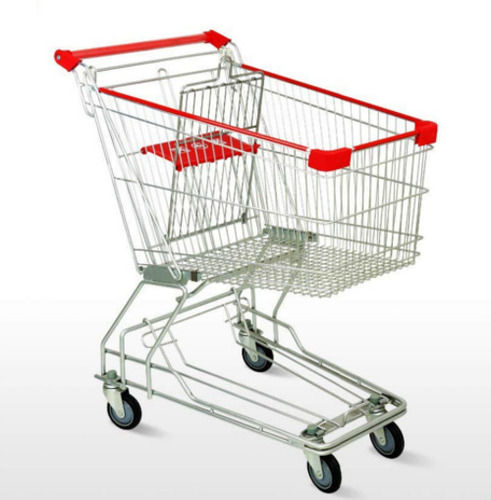 Supermarket Shopping Trolley - Color: Red And White