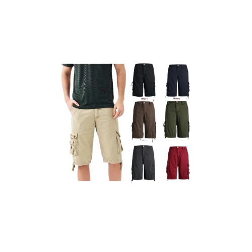 Mens Solid Cargo Short