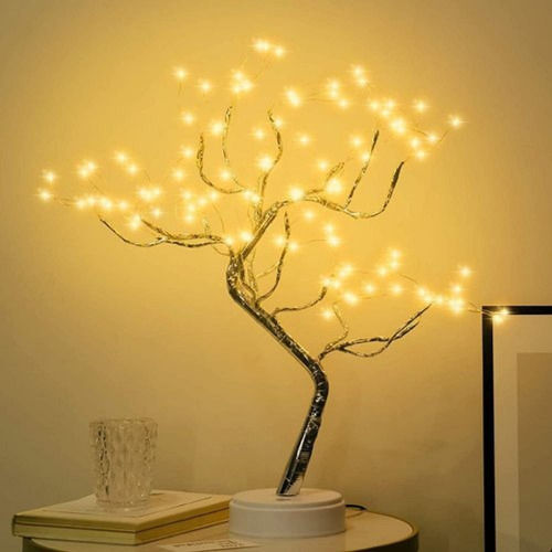 Ceramic Decorative Led Tree Lighting - Color: Golden & White