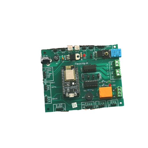 Flexichip Development Kit - 12V, 5V, and 3V DC Power Supply | Comprehensive Microcontroller Platform with Open-Source Software, Rapid Prototyping Support, Modular Design, and Extensive Developer Documentation