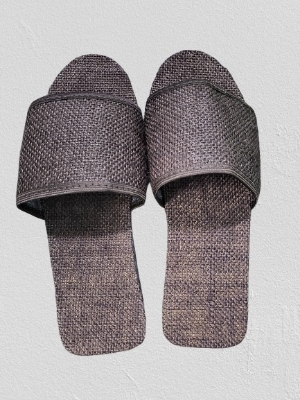 Fancy Jute Slipper - Jute Material, Comfortable And Eco-friendly Design | Flexible For Home And Hotel Use, Plain Pattern