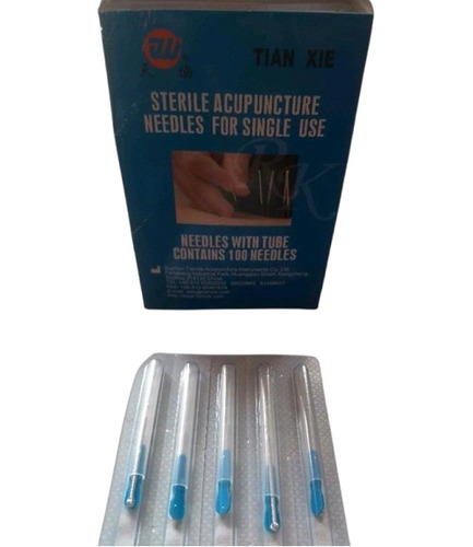 Physiotherapy Acupuncture Needle 0.25x25mm - Stainless Steel Single Use Pack of 100 Dry Needles for Acupuncture Therapy