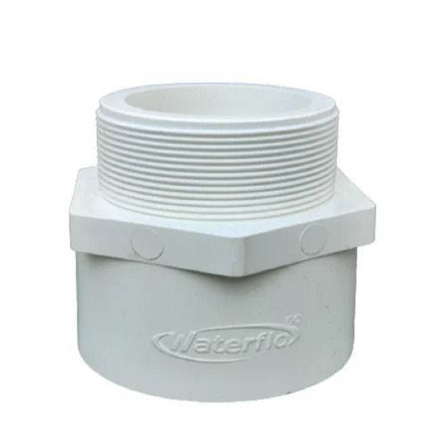 2Inch Male Threaded Pvc Adapter - Color: White