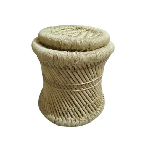 Bamboo Pouf Ottoman Stool - Application: Indoor/Outdoor