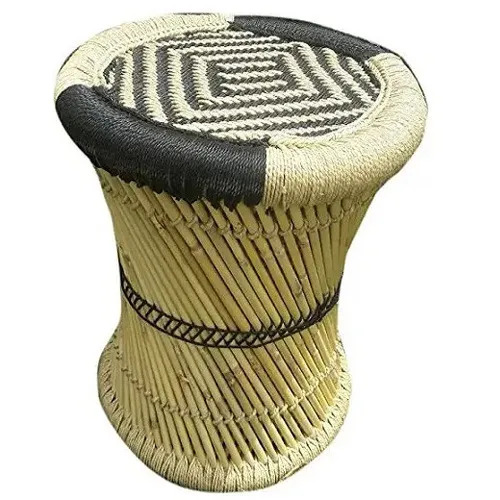 Bamboo Sarkanda Mudha Stool - Application: Indoor/Outdoor