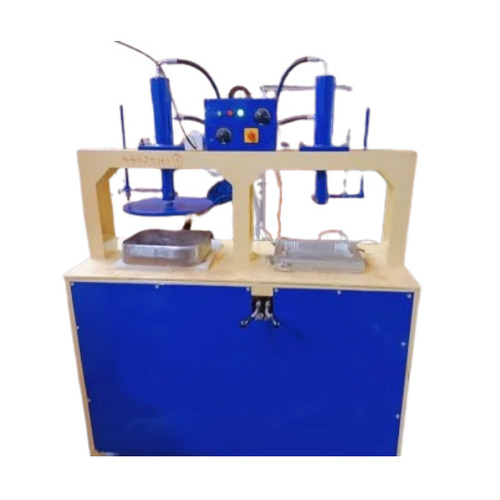 Three Die Hydraulic Paper Plate Making Machine - Color: Blue