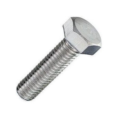 Stainless Steel Hex Bolt - SS304 M4 Size, Hot Dip Galvanized Finish | Round Head, Corrosion Resistant, Industrial Use