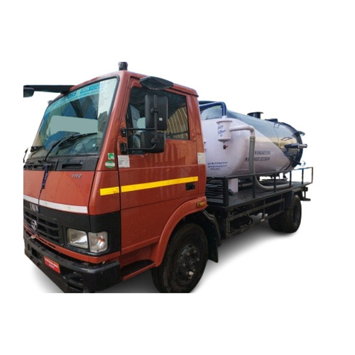 Truck Chassis Mounted Sewer Suction Machine 6000 Liter