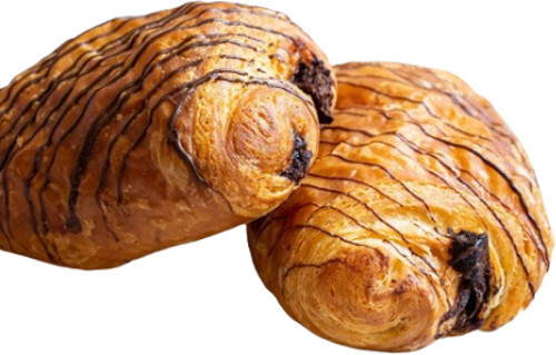 Flaky Chocolate Croissant - Eggless, Dark Chocolate Filling , Buttery Layers with Soft Interior and Crisp Exterior