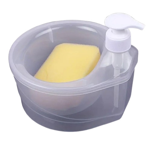 Dishwash Dispenser With Sponge - Color: Transparent