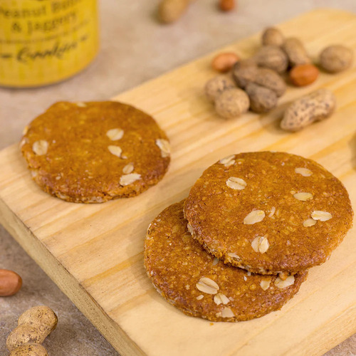 Peanut Butter Jaggery Cookies - Soft And Chewy Round Treats | Gluten Free, Low-carb, Naturally Sweetened With Jaggery, Rich Nutty Flavor, No Refined Sugar Added