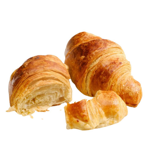 Butter Croissants - Eggless, Sweet Flavor | Flaky Golden Layers, Soft Airy Interior, Crisp Outer Texture, Perfect for Breakfast