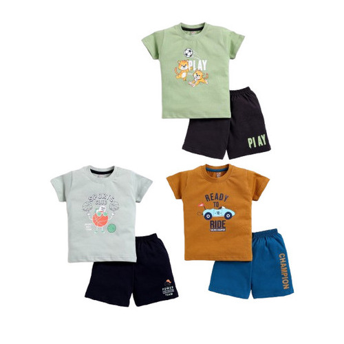 Cotton Boys Clothing Sets - Color: Multicolor